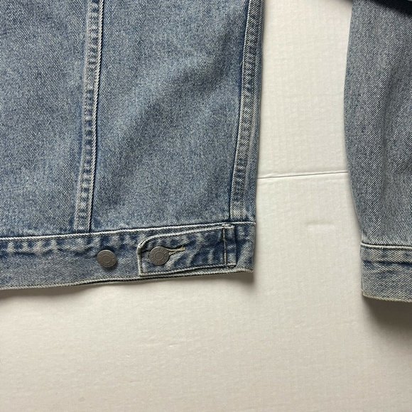 Vintage 90’s Guess Jeans Denim Jean Jacket Cropped Size XXL Made in USA - Picture 6 of 9